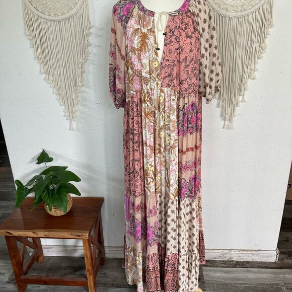 Spell Dresses & Skirts - Spell & The Gypsy patchwork Floral Bohemian Maxi Dress large